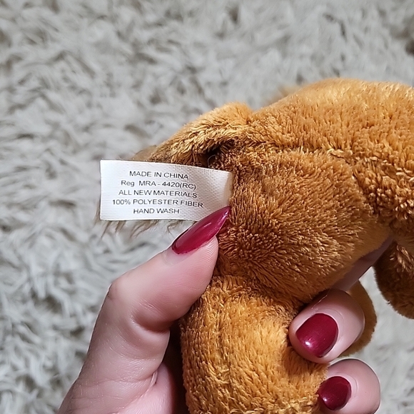 Lion Stuffed Animal Plush Bean Toy Kids American Wildlife Foundation AWF - Picture 6 of 8